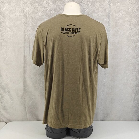 Black Rifle Coffee Company Shirt Mens XXL 2XL Green Trash Panda Raccoon BRCC - Picture 3 of 11
